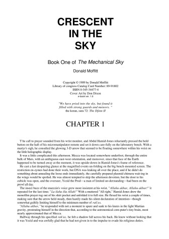 Book cover for Crescent in the Sky 1