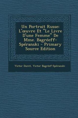 Cover of Un Portrait Russe