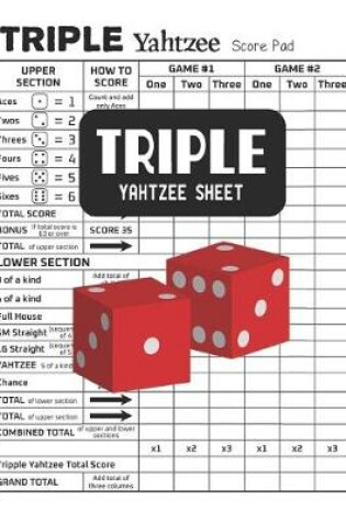 Cover of Triple Yahtzee Sheets