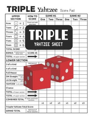 Book cover for Triple Yahtzee Sheets