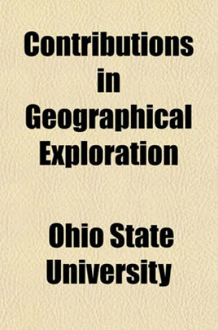 Cover of Contributions in Geographical Exploration