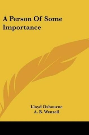 Cover of A Person Of Some Importance