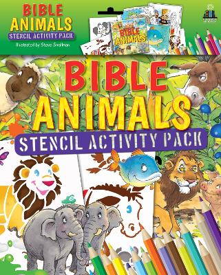 Book cover for Bible Animals Stencil Activity Pack