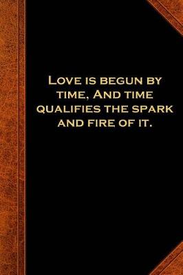 Book cover for 2019 Daily Planner Shakespeare Quote Love Time Spark Fire 384 Pages