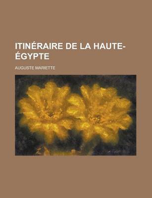 Book cover for Itineraire de La Haute-Egypte