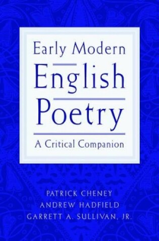 Cover of Early Modern English Poetry