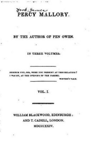 Cover of Percy Mallory - Vol. I