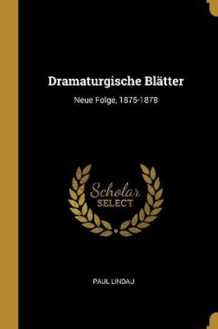 Cover of Dramaturgische Blätter