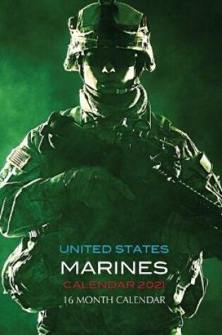 Cover of United States Marines Calendar 2021