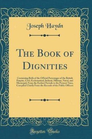 Cover of The Book of Dignities