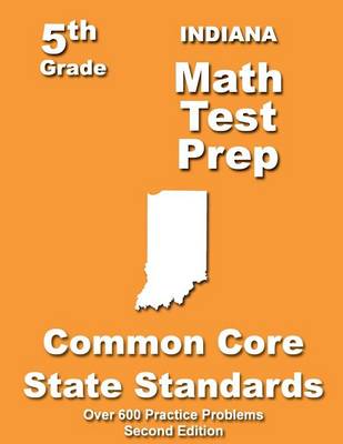 Book cover for Indiana 5th Grade Math Test Prep