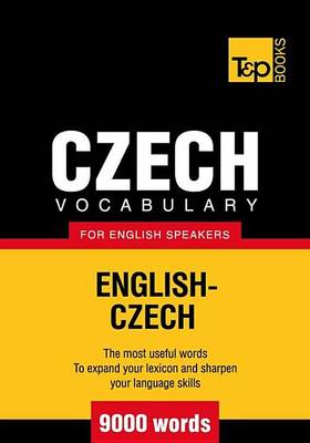 Book cover for Czech Vocabulary for English Speakers - English-Czech - 9000 Words