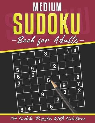 Book cover for Medium Sudoku Book for Adults