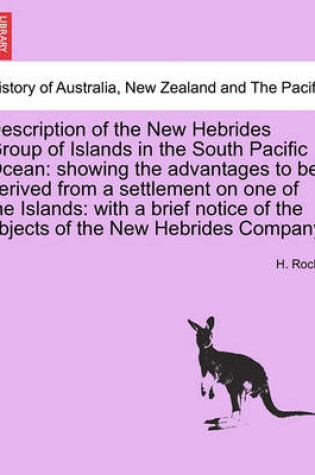 Cover of Description of the New Hebrides Group of Islands in the South Pacific Ocean