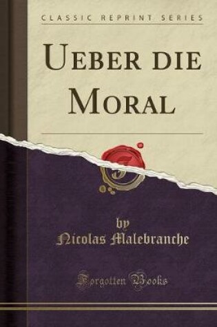 Cover of Ueber Die Moral (Classic Reprint)