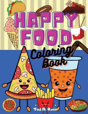 Book cover for HAPPY FOOD Coloring Book