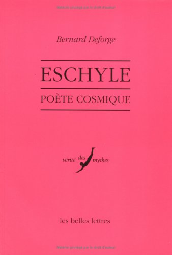 Book cover for Eschyle, Poete Cosmique