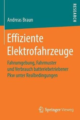 Cover of Effiziente Elektrofahrzeuge