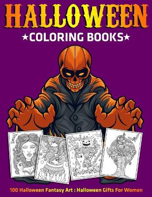 Book cover for Halloween Coloring Books