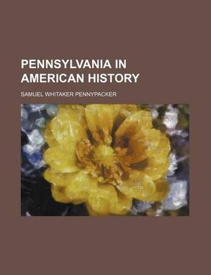 Book cover for Pennsylvania in American History