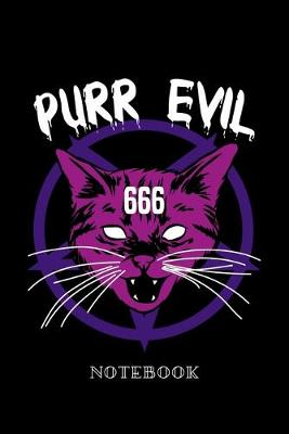 Book cover for Purr Evil - Notebook