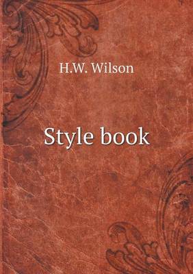 Book cover for Style book