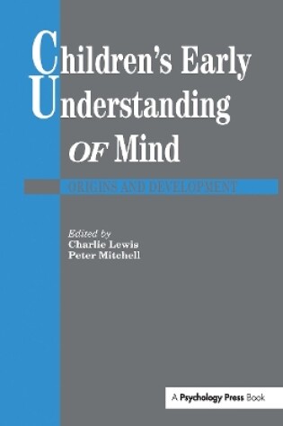 Cover of Children's Early Understanding of Mind
