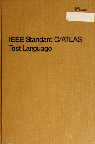 Cover of IEEE Standard C/Atlas - Common Atlas A