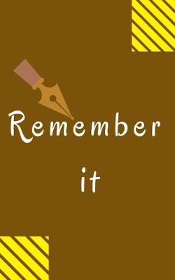 Book cover for Remember it