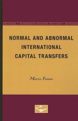 Cover of Normal and Abnormal International Capital Transfers