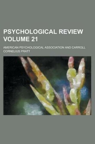 Cover of Psychological Review (Volume 21)