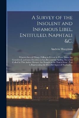 Book cover for A Survey of the Insolent and Infamous Libel, Entituled, Naphtali &c.