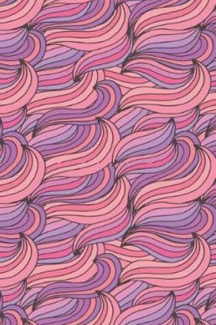 Cover of Journal Notebook Abstract Waves Pinks