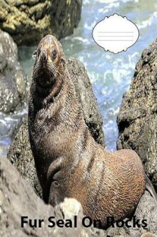 Cover of Fur Seal On Rocks On Cover wideruledlinepaper Composition Book