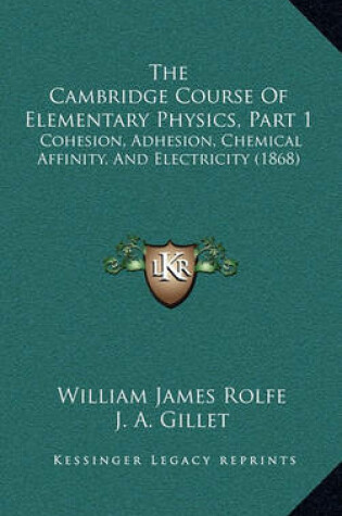 Cover of The Cambridge Course of Elementary Physics, Part 1