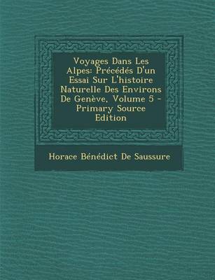 Book cover for Voyages Dans Les Alpes