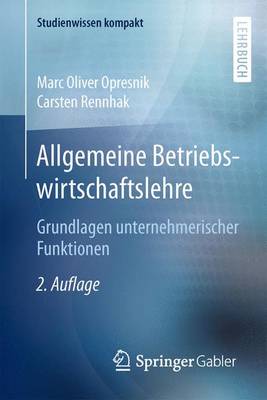 Book cover for Allgemeine Betriebswirtschaftslehre