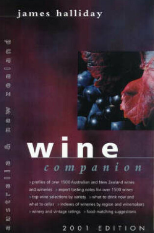 Cover of James Halliday's Wine Companion 2001