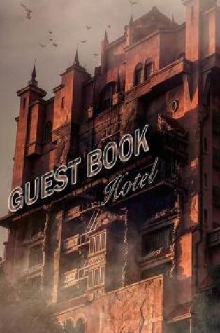Cover of Halloween haunted Hotel guest Book