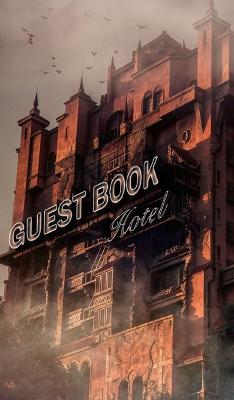 Book cover for Halloween haunted Hotel guest Book