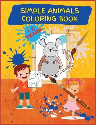 Book cover for Simple Animals Coloring Book
