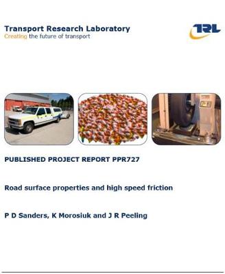 Book cover for Road surface properties and high speed friction