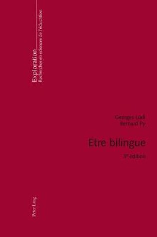 Cover of Etre Bilingue