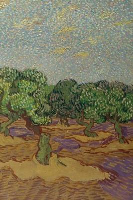 Book cover for Vincent van Gogh's Olive Trees Field Journal Notebook, 50 pages/25 sheets, 4x6