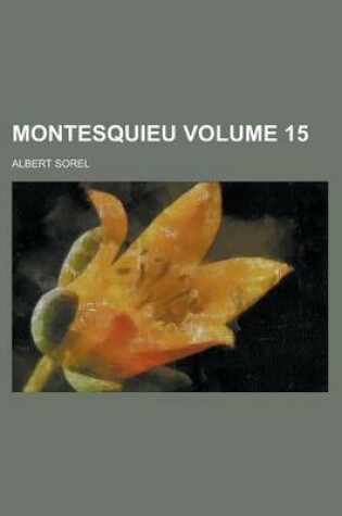 Cover of Montesquieu (15)