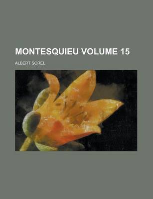 Book cover for Montesquieu (15)