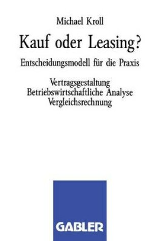 Cover of Kauf oder Leasing?