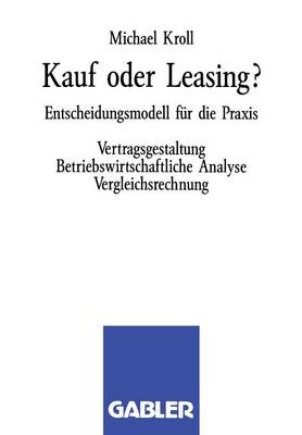 Book cover for Kauf oder Leasing?