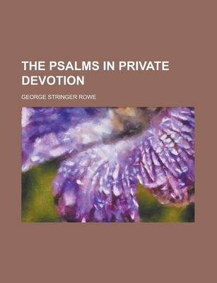 Book cover for The Psalms in Private Devotion