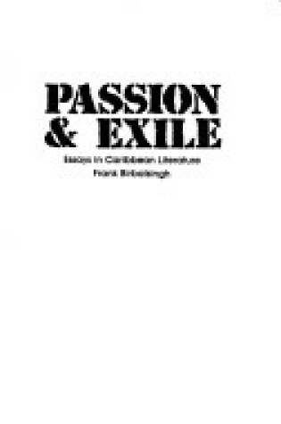 Cover of Passion and Exile